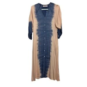 Cali by Cali Dreaming Silk Cotton Blend Tie Dye Dress